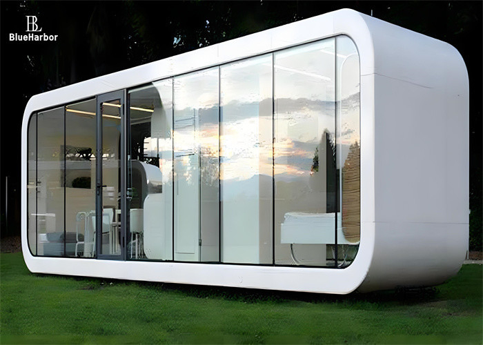 Cuadro de tubo cuadrado galvanizado Casa cápsula espacial para diseño de oficina moderna y cabañas de Apple multipropósito